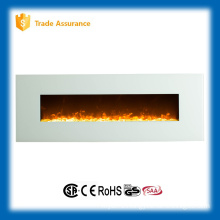 110-120V classic white glass fireplace heater